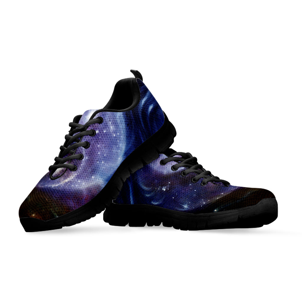 Woman Space Yin Yang Painting Print Black Sneakers