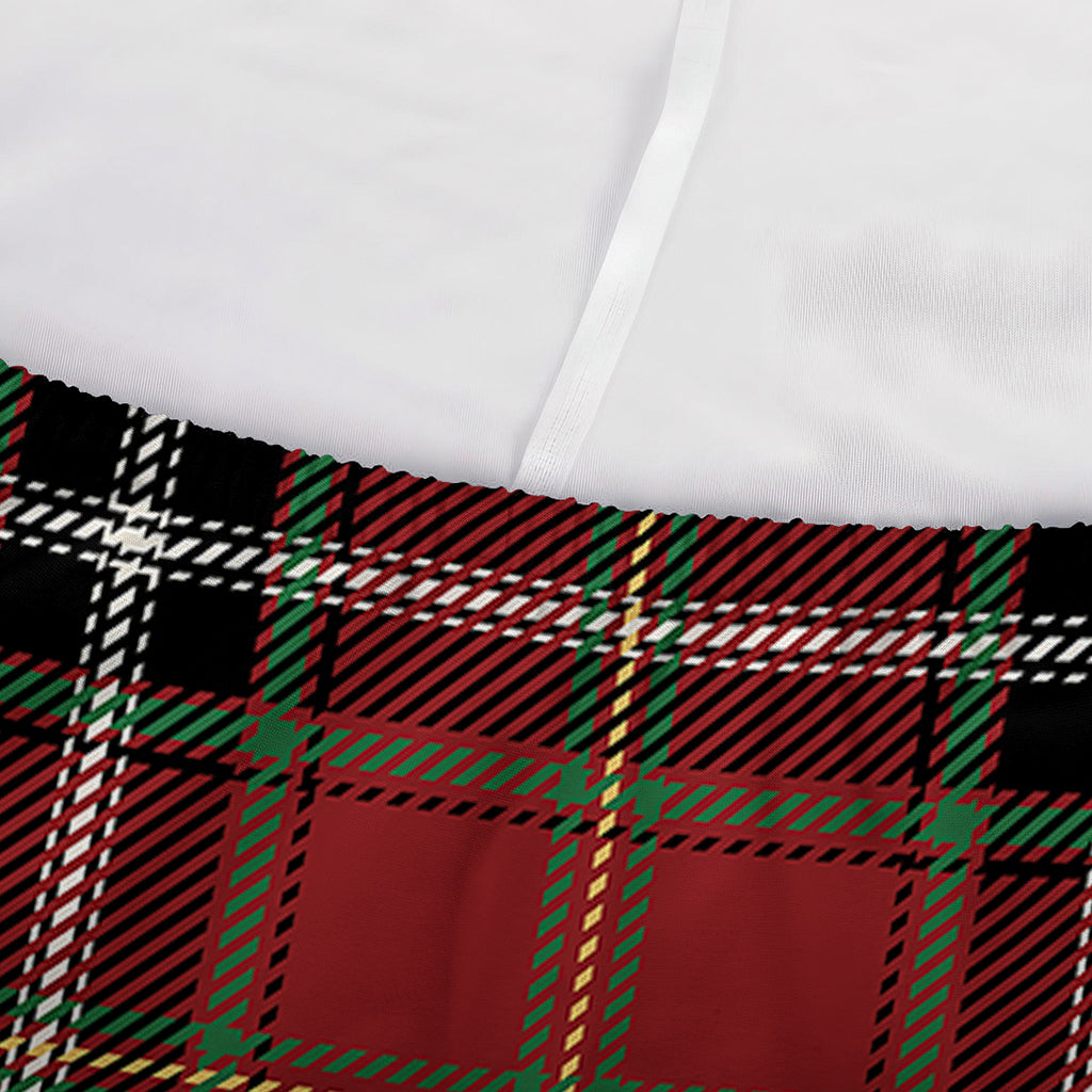 Xmas Scottish Tartan Pattern Print Sofa Cover