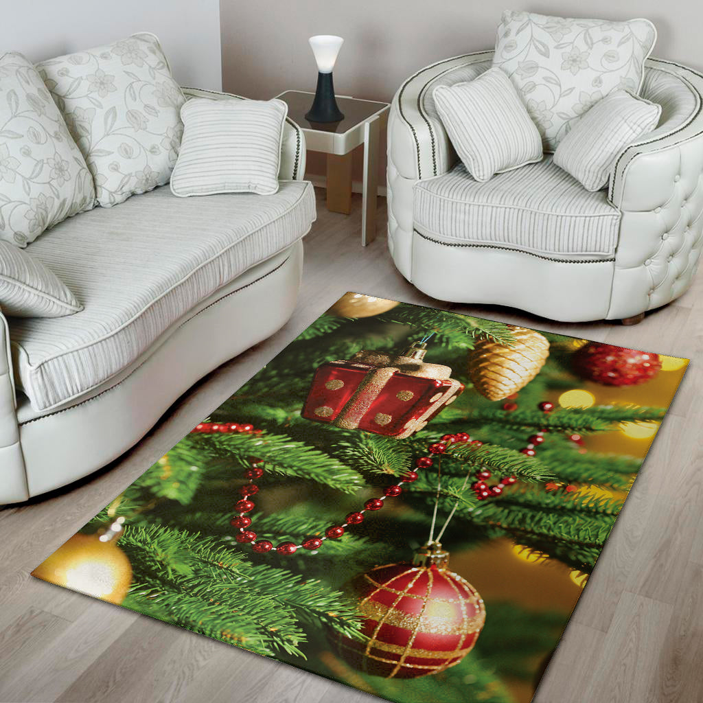 Xmas Tree Print Area Rug
