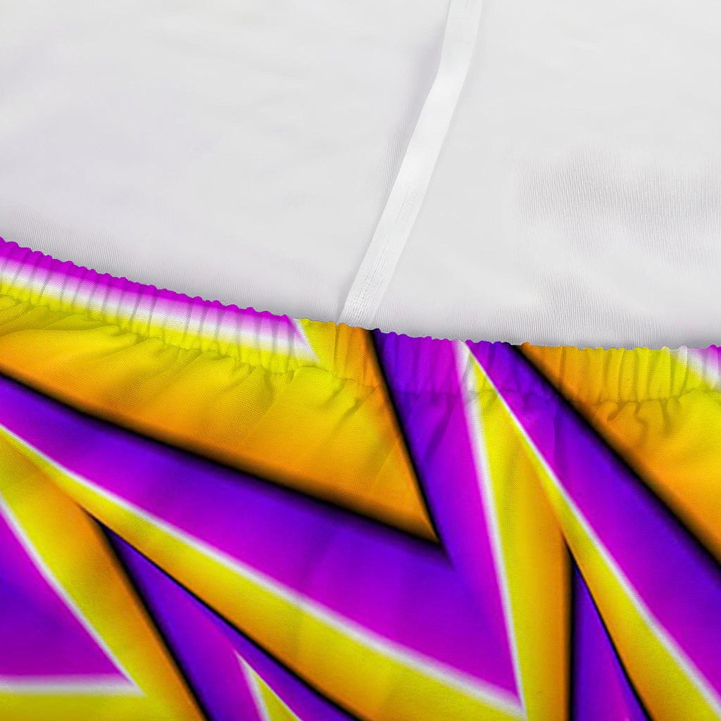 Yellow Big Bang Moving Optical Illusion Sofa Cover