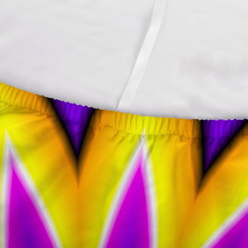 Yellow Flower Moving Optical Illusion Sofa Cover