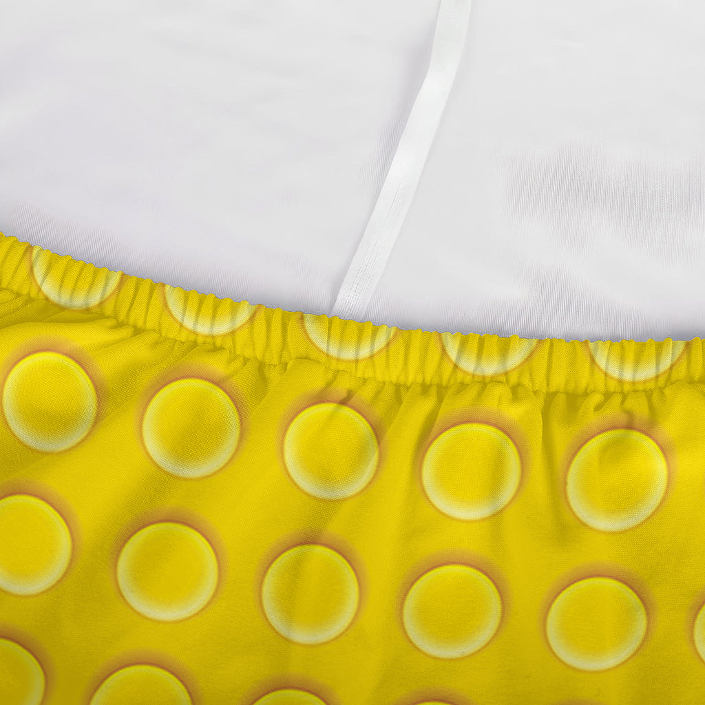 Yellow Plastic Building Blocks Print Sofa Cover