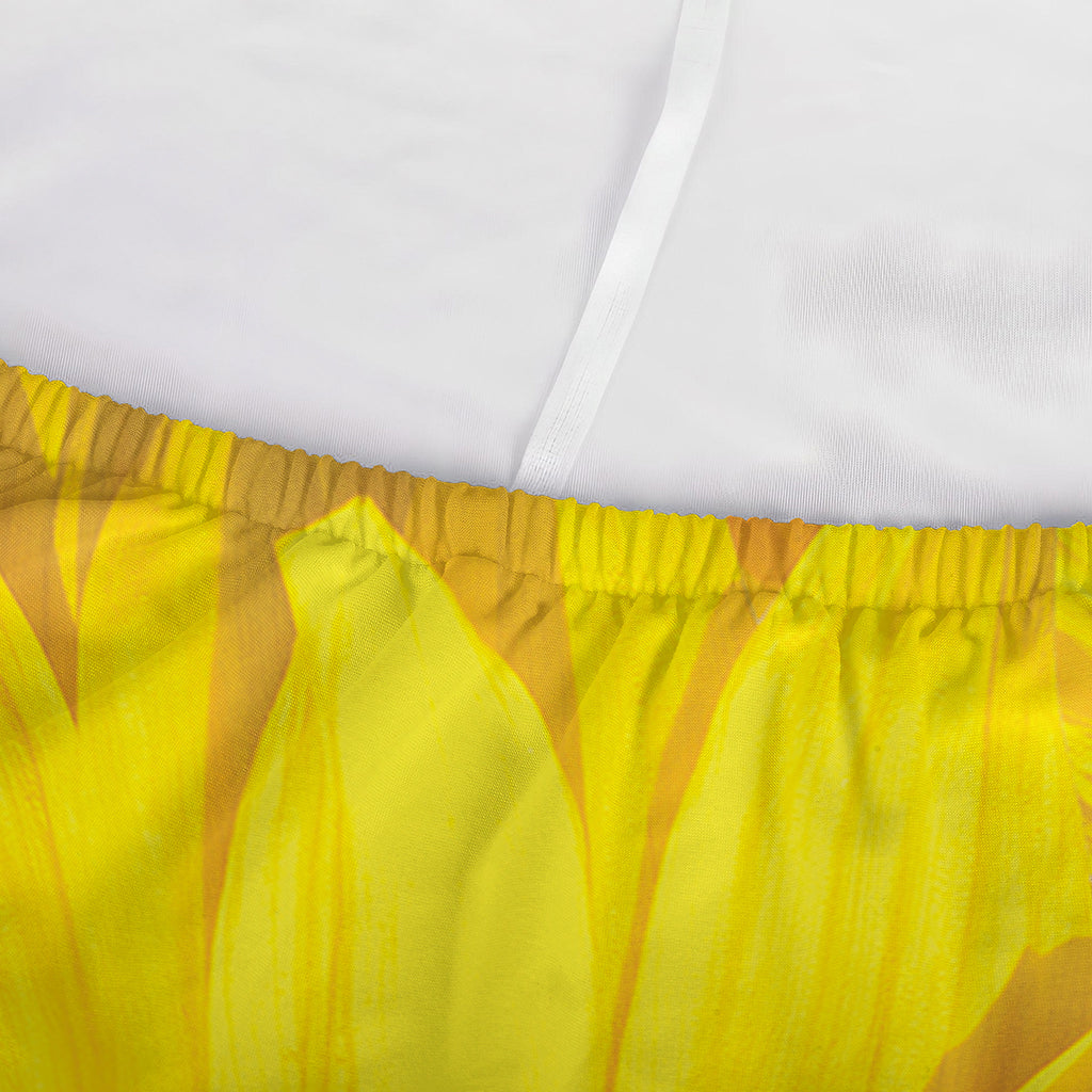 Yellow Sunflower Print Sofa Cover