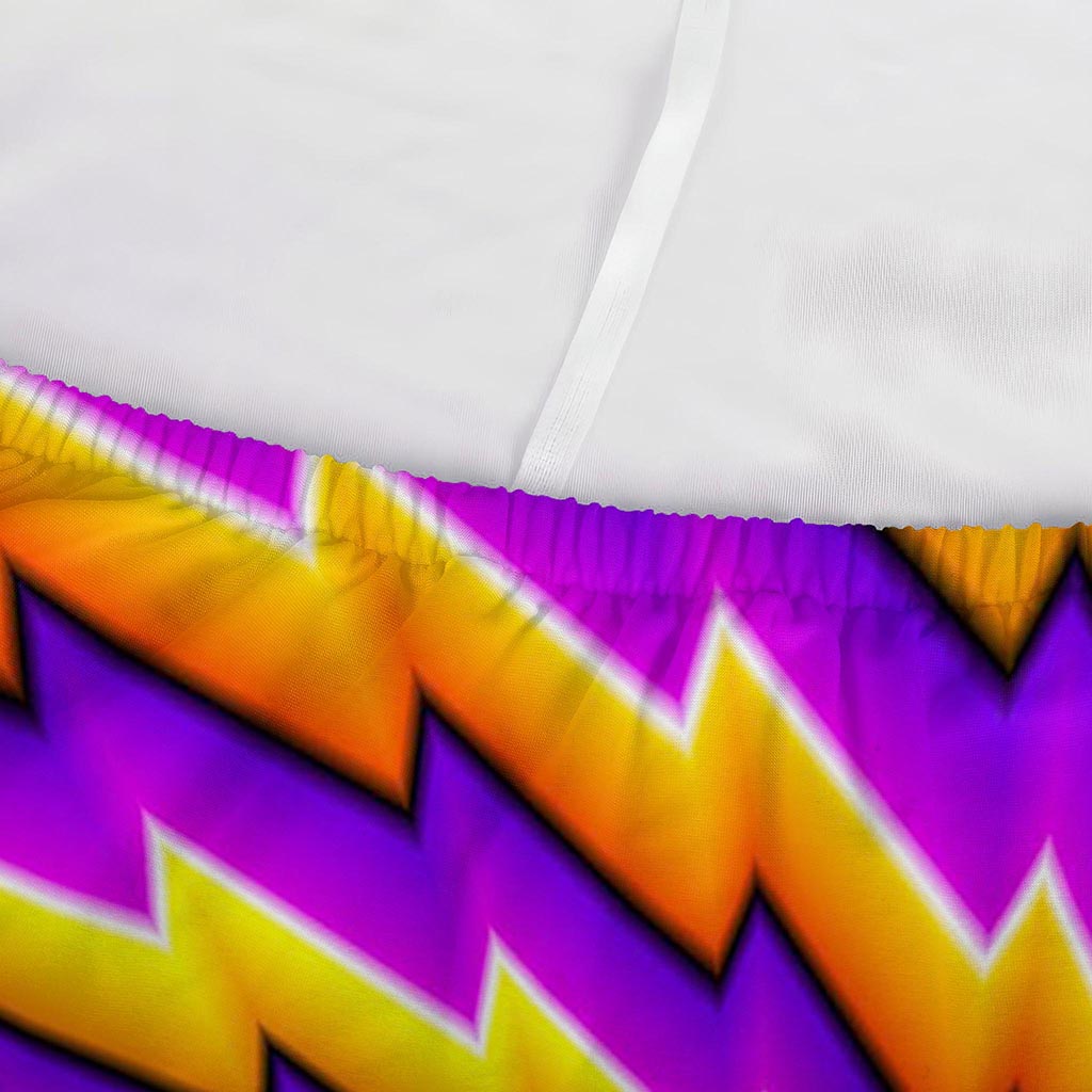 Yellow Twisted Moving Optical Illusion Sofa Cover