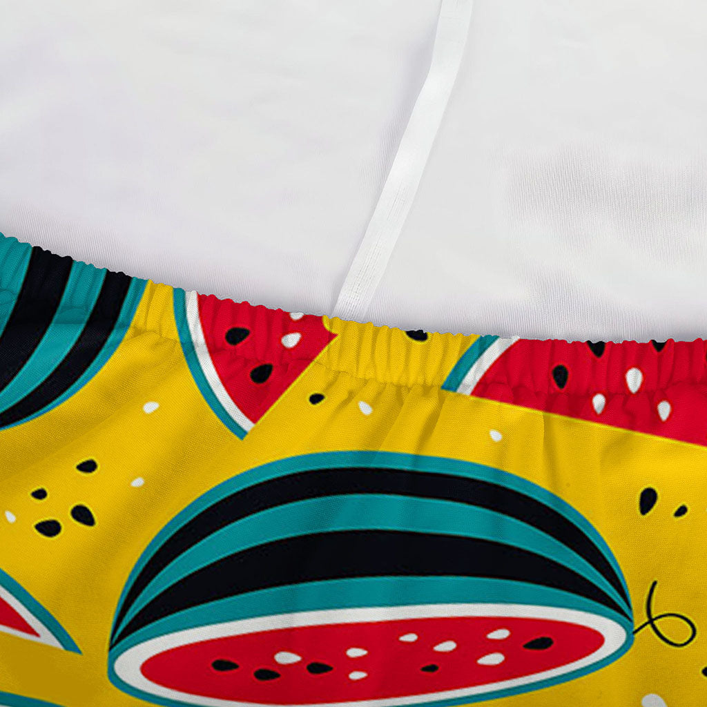 Yellow Watermelon Pieces Pattern Print Sofa Cover