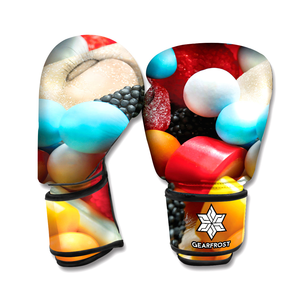 Yummy Gummy Print Boxing Gloves