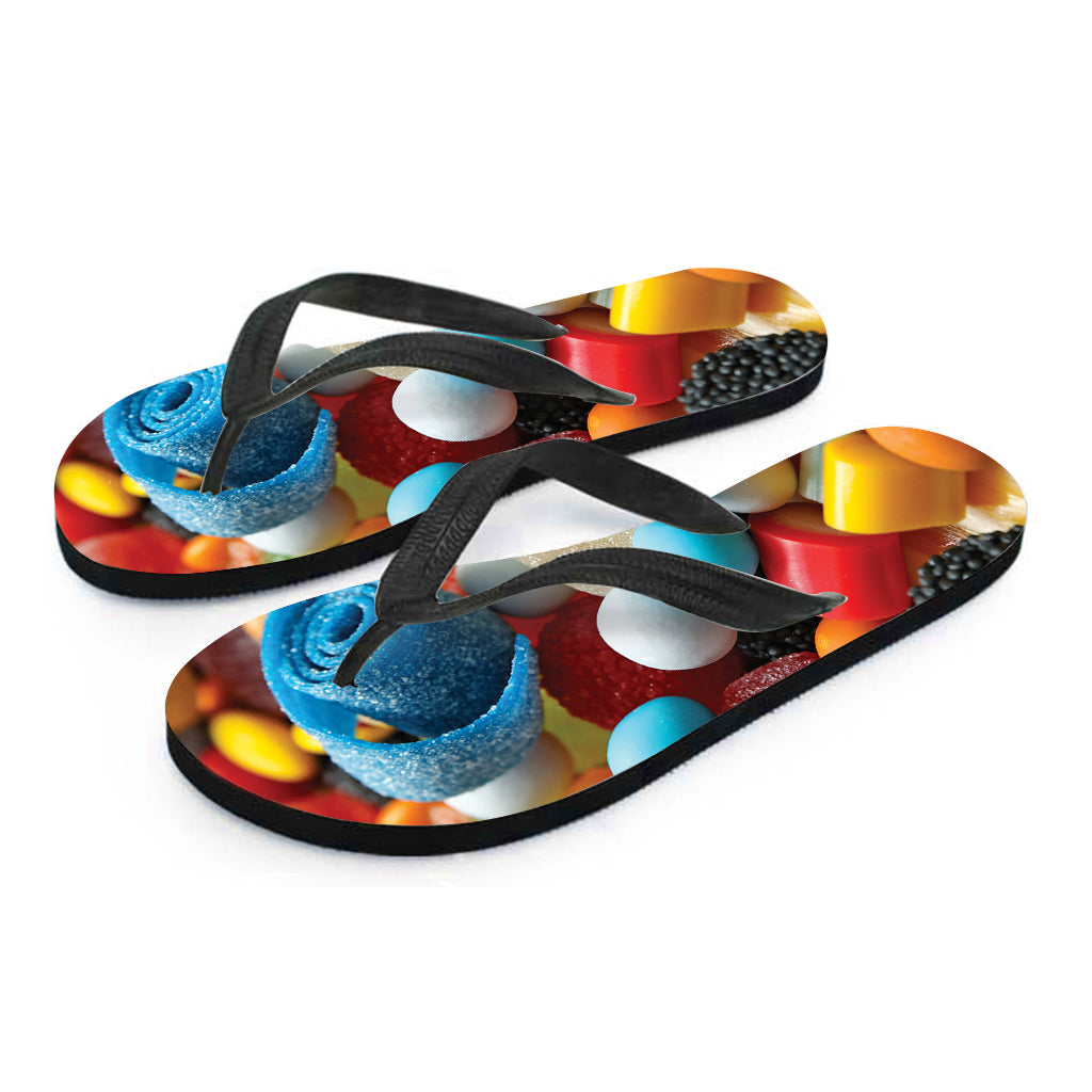 Yummy Gummy Print Flip Flops