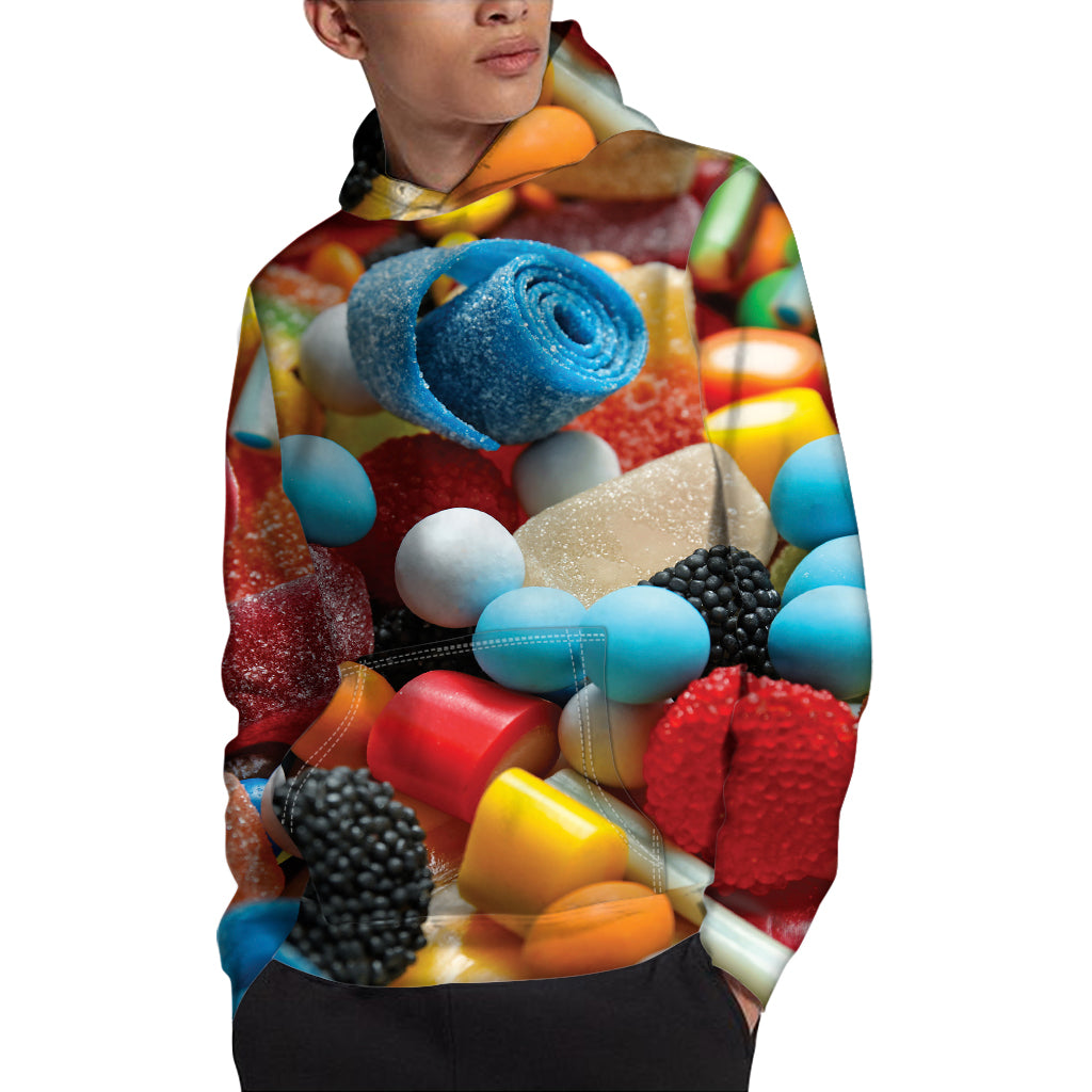 Yummy Gummy Print Pullover Hoodie