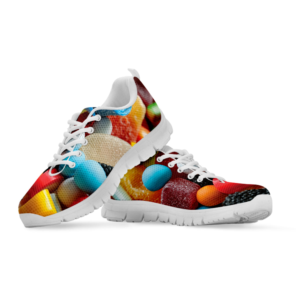 Yummy Gummy Print White Sneakers