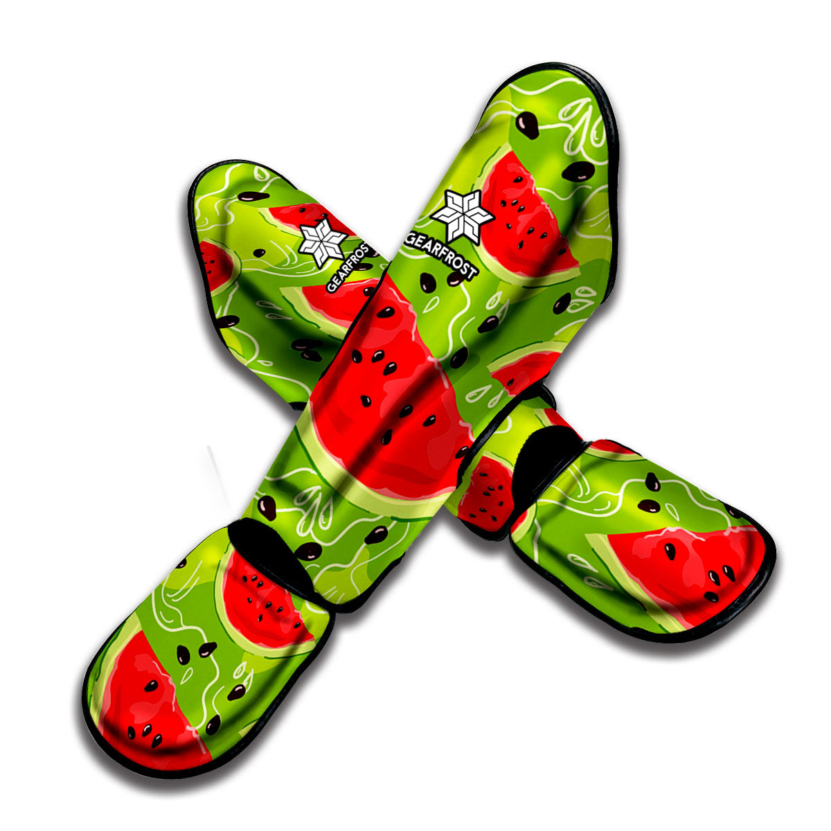 Yummy Watermelon Pieces Pattern Print Muay Thai Shin Guard