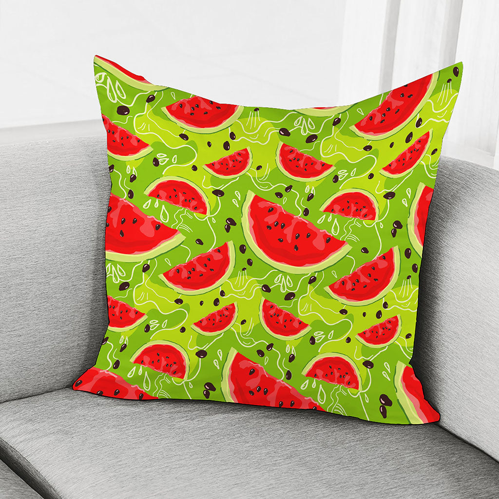 Yummy Watermelon Pieces Pattern Print Pillow Cover