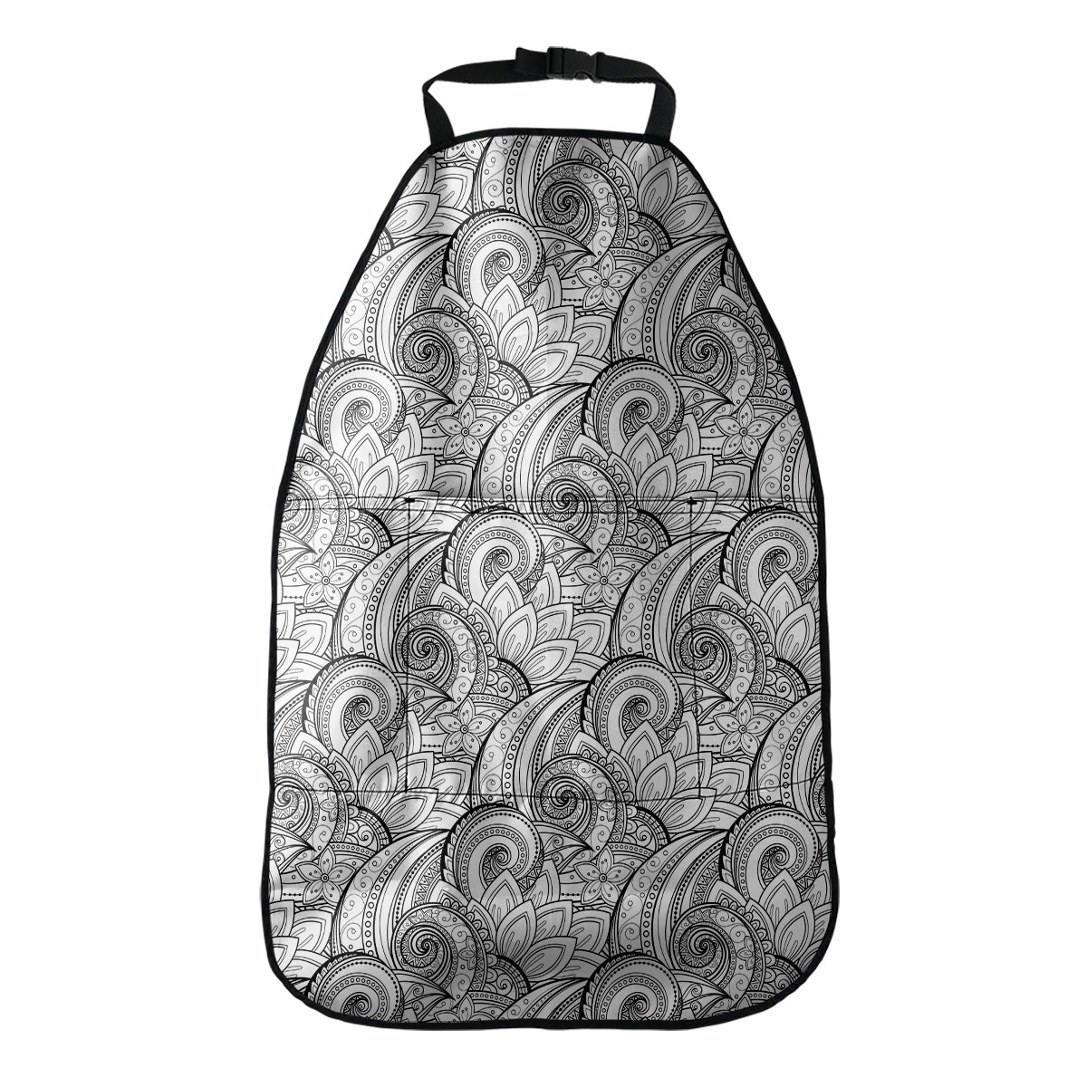 Zentangle Flower Pattern Print Car Seat Organizers