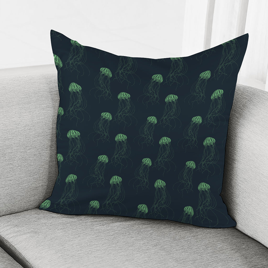 Zentangle Jellyfish Pattern Print Pillow Cover