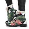 Zig Zag Tropical Pattern Print Comfy Boots GearFrost