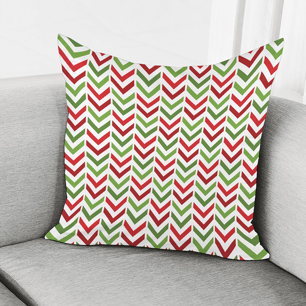 Zigzag Merry Christmas Pattern Print Pillow Cover