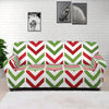 Zigzag Merry Christmas Pattern Print Sofa Cover