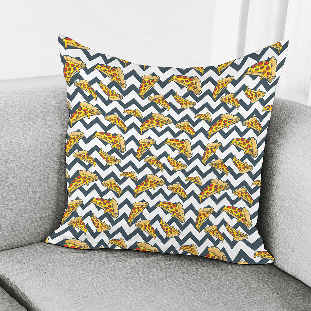 Zigzag Pizza Pattern Print Pillow Cover
