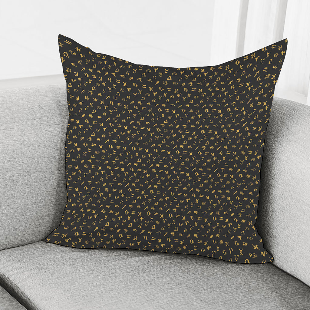 Zodiac Astrological Signs Pattern Print Pillow Cover