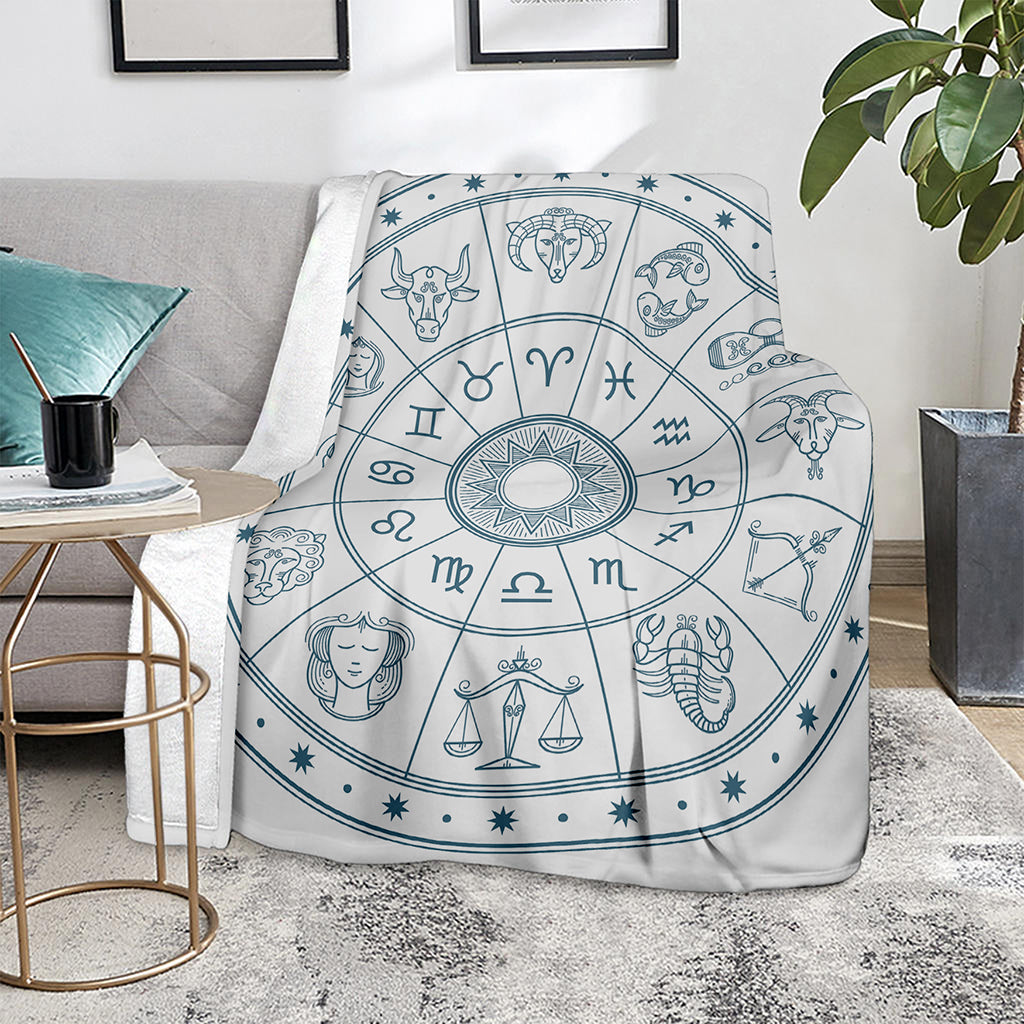 Zodiac Astrology Signs Print Blanket