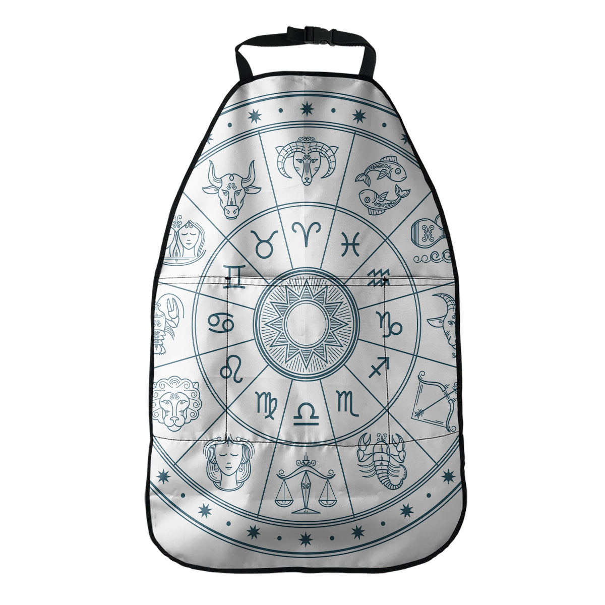 Zodiac Astrology Signs Print Car Seat Organizers