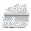 Zodiac Astrology Signs Print White Sneakers