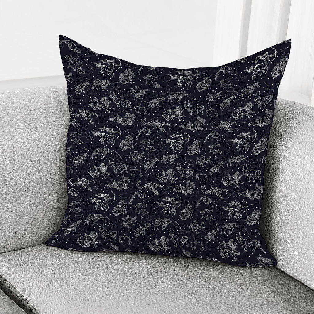 Zodiac Constellation Pattern Print Pillow Cover