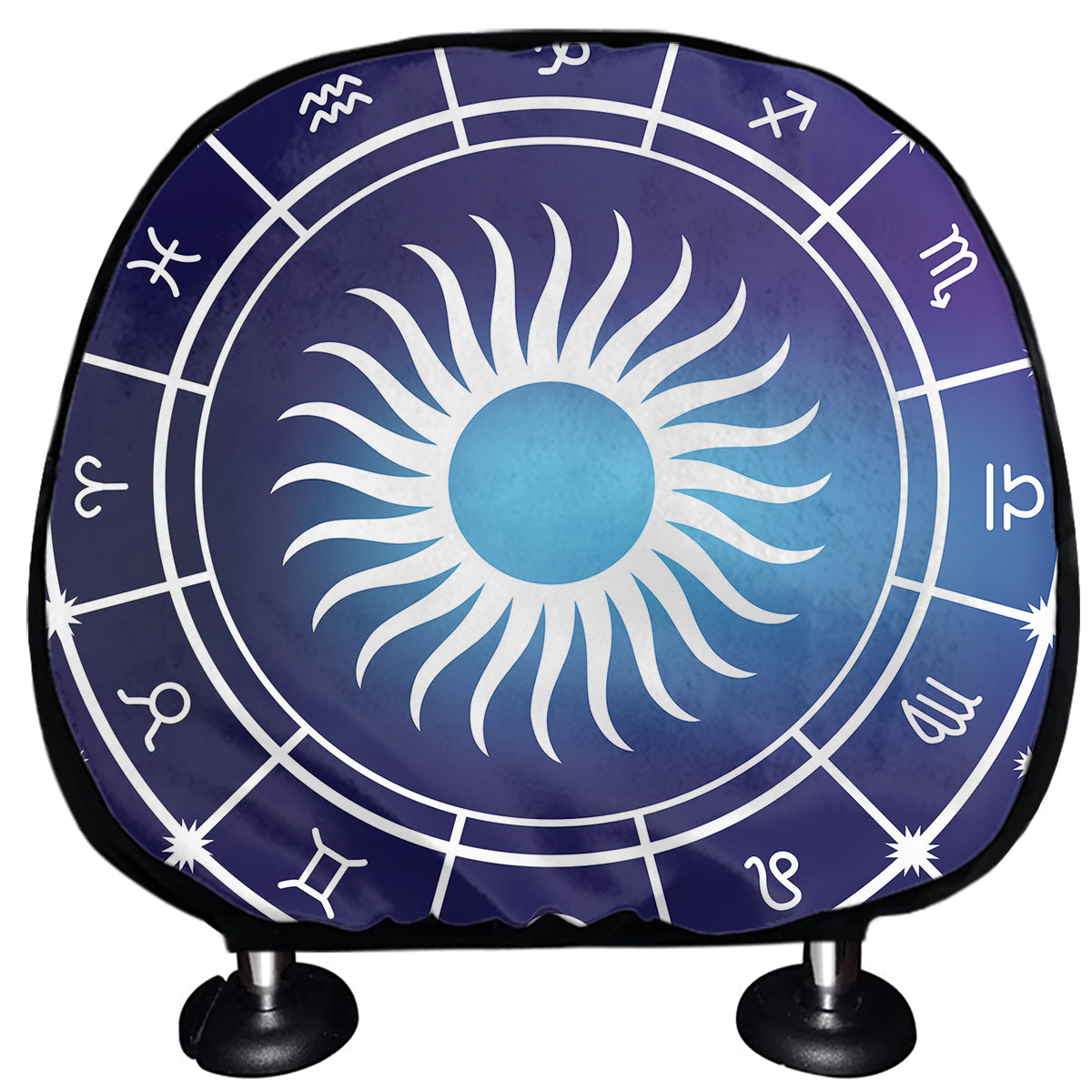 Zodiac Horoscopes Print Car Headrest Covers
