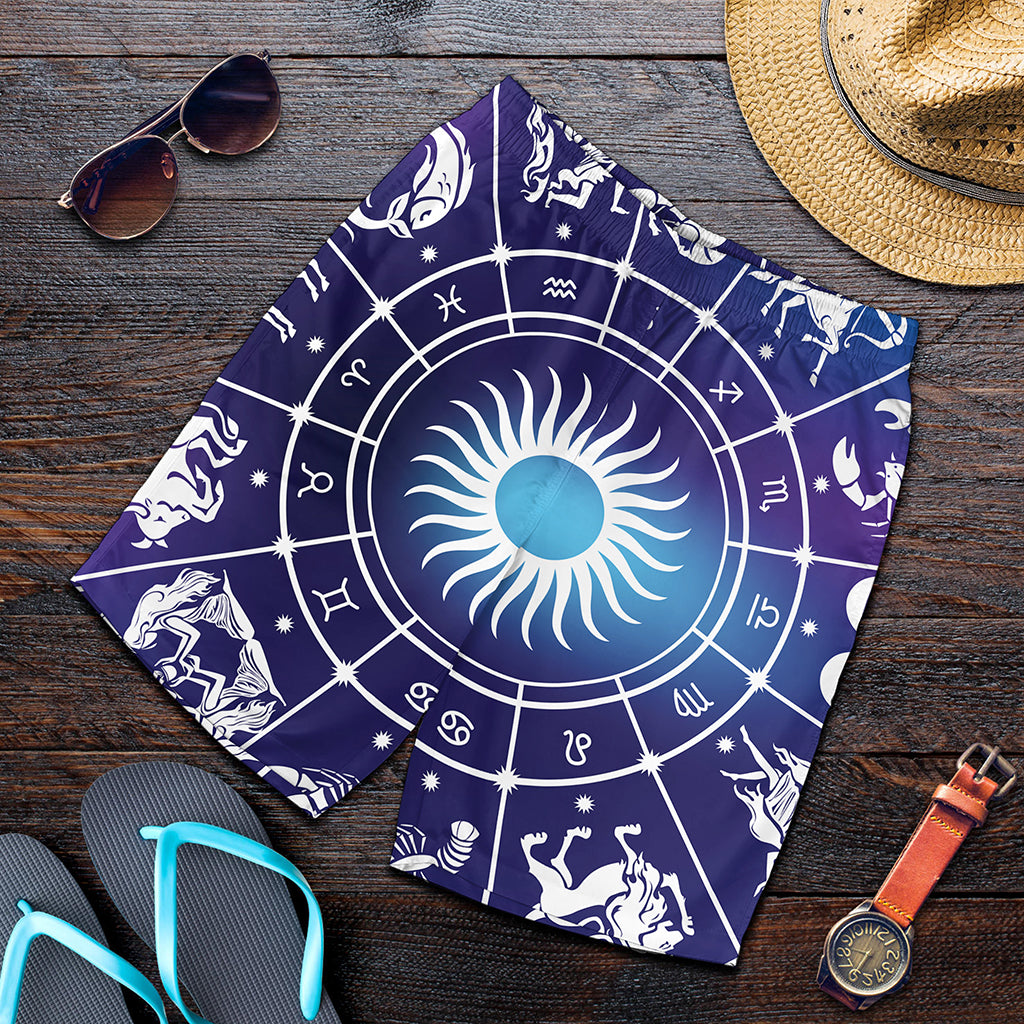 Zodiac Horoscopes Print Men's Shorts