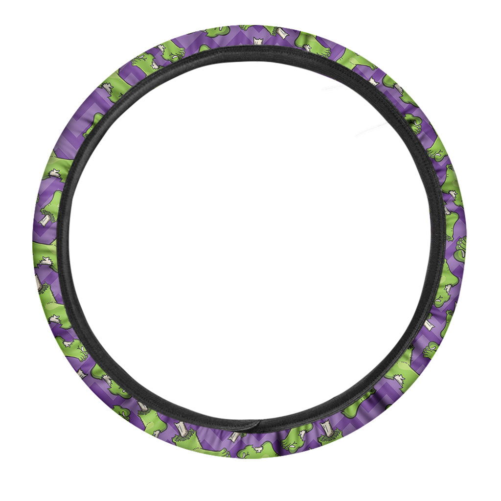 Zombie Foot Pattern Print Car Steering Wheel Cover
