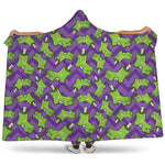 Zombie Foot Pattern Print Hooded Blanket