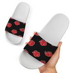 Akatsuki White Slide Sandals