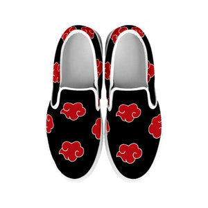 Akatsuki White Slip On Sneakers