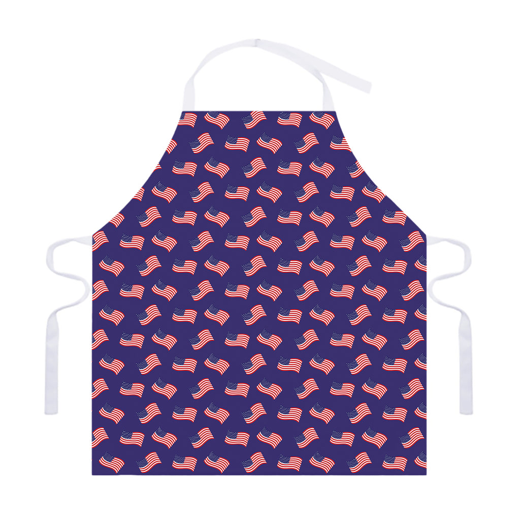 4th of July American Flag Pattern Print Adjustable Apron
