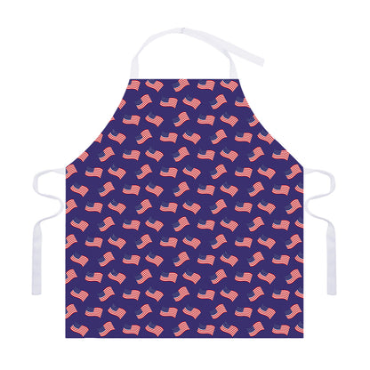 4th of July American Flag Pattern Print Adjustable Apron