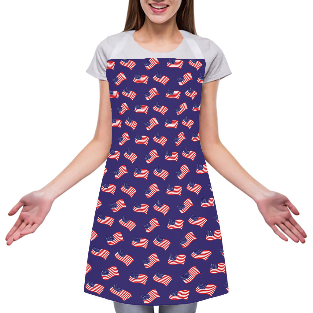 4th of July American Flag Pattern Print Adjustable Apron