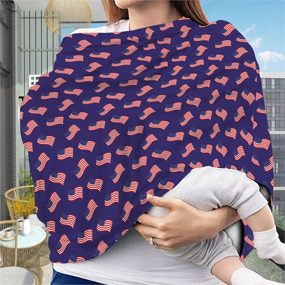 4th of July American Flag Pattern Print Baby Seat Cover