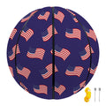 4th of July American Flag Pattern Print Basketball