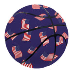 4th of July American Flag Pattern Print Basketball