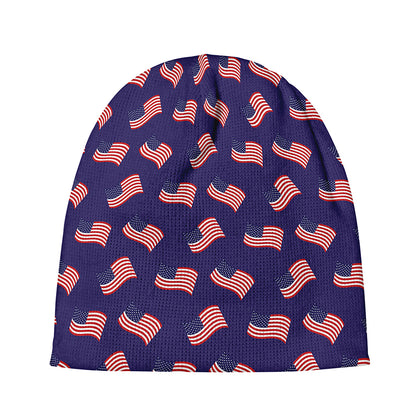 4th of July American Flag Pattern Print Beanie