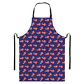4th of July American Flag Pattern Print Bib Apron With Pocket