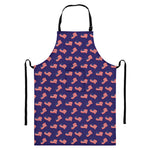 4th of July American Flag Pattern Print Bib Apron With Pocket
