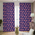 4th of July American Flag Pattern Print Dimout Pencil Pleat Curtains