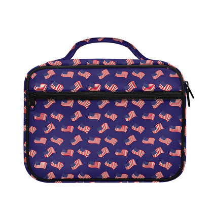 4th of July American Flag Pattern Print Briefcase Bible Bag