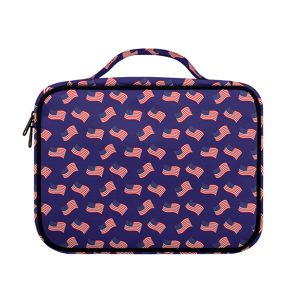 4th of July American Flag Pattern Print Briefcase Bible Bag