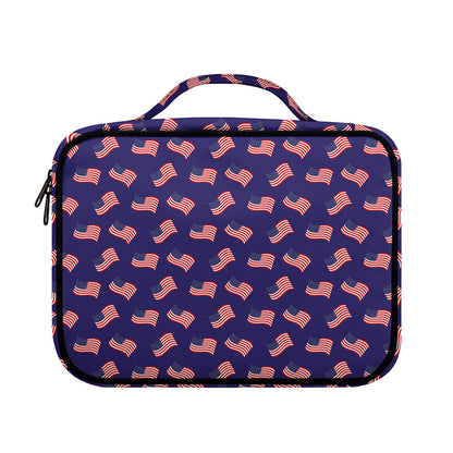 4th of July American Flag Pattern Print Briefcase Bible Bag