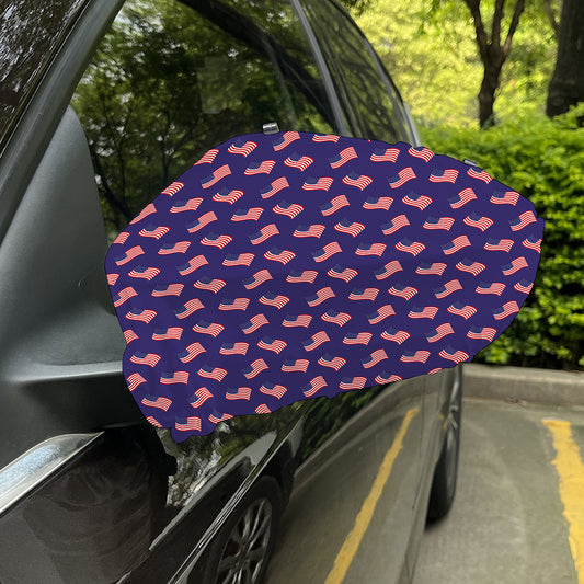 4th of July American Flag Pattern Print Car Side Mirror Covers