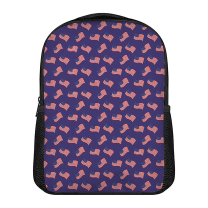4th of July American Flag Pattern Print Casual Backpack