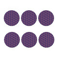 4th of July American Flag Pattern Print Coaster Set