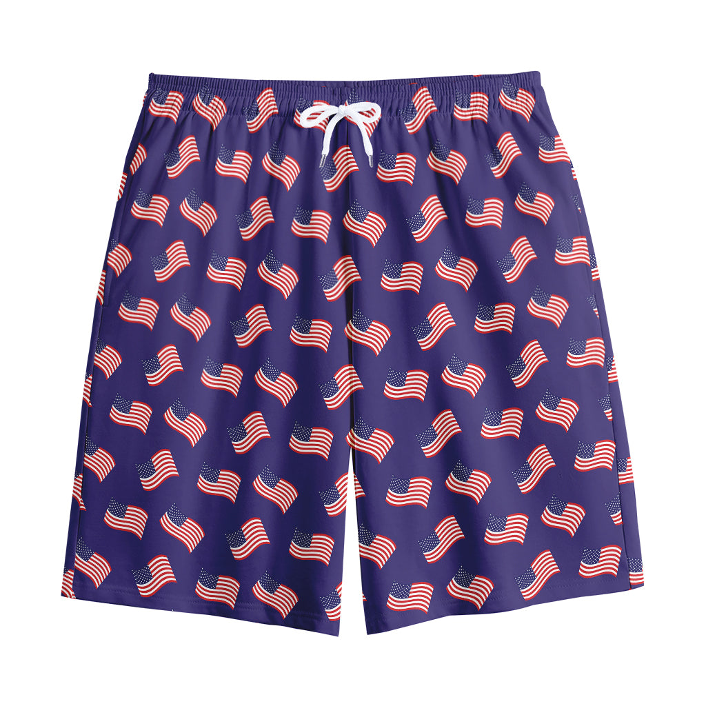 4th of July American Flag Pattern Print Cotton Shorts