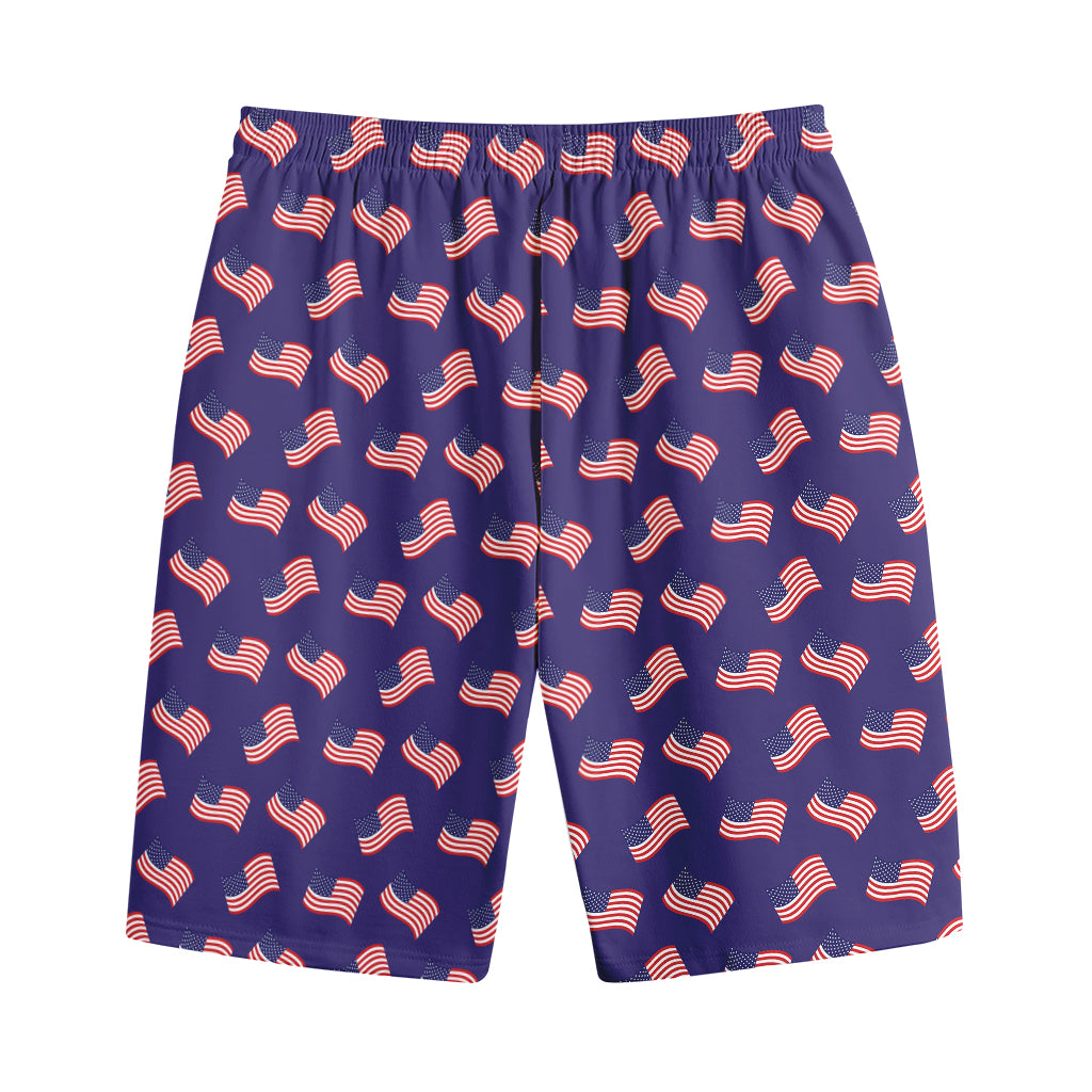 4th of July American Flag Pattern Print Cotton Shorts